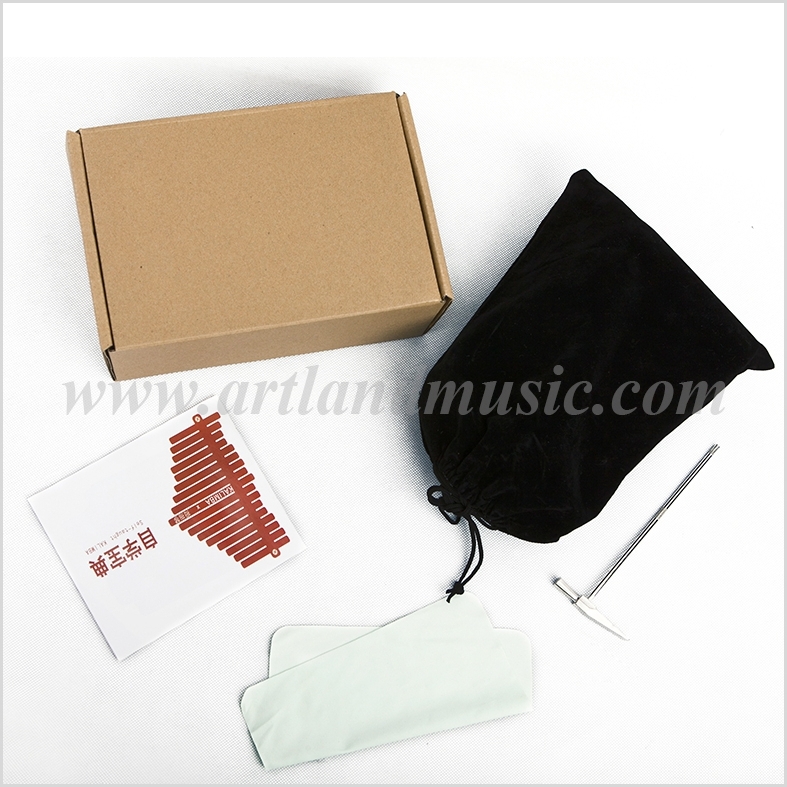 Handguard 17key Thumb Piano Pine Kalimba, Four Leaf Clover (ATKM-1711)