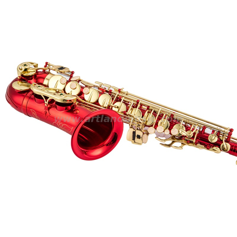 Eb Alto Saxophone Gold Lacquer Key RED Body (AAS5505CR)