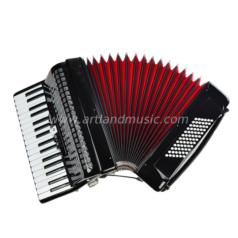 34 Keys 72 Bass Piano Accordion Black (AT3472) 5 Chorus
