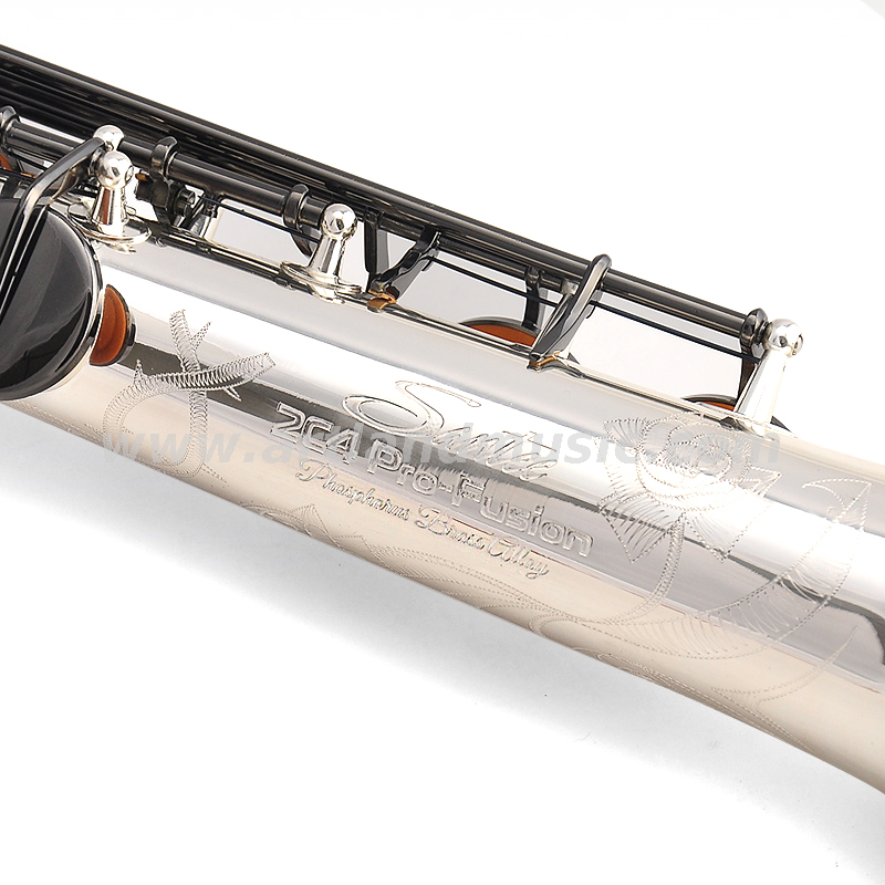 Bb Key Silver Plated Professional Soprano Saxophone (ASS6507S)