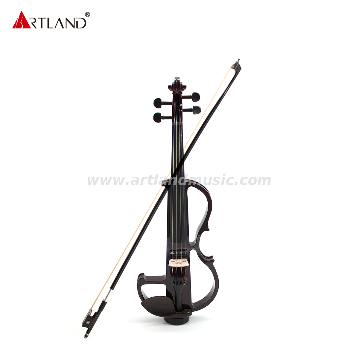 Solid Body Electric Violin With Case,Earphone,Bow (EV002BR)