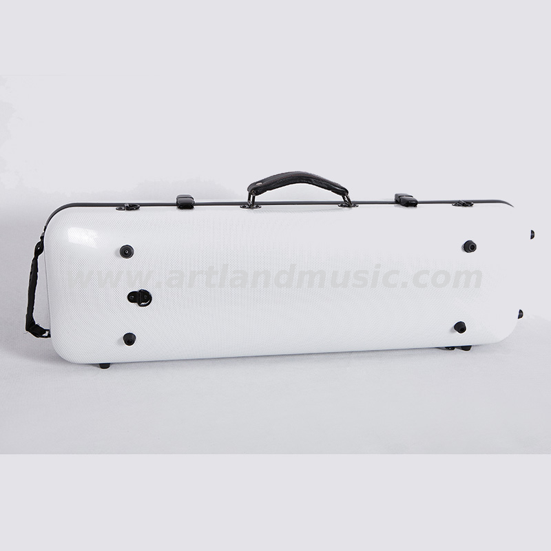 White Carbon Fiber Composite Oblong Violin Case (SVC005P) Wholesale