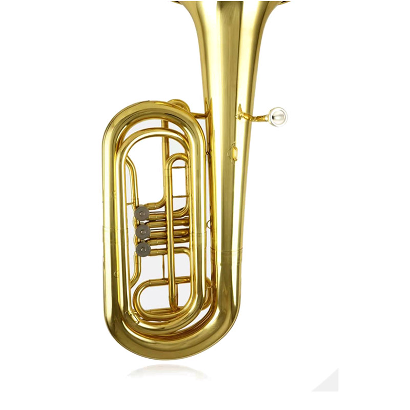 Tuba Gold Lacquer Key of bB with Case Brass Tuning Slide（ATTB300）