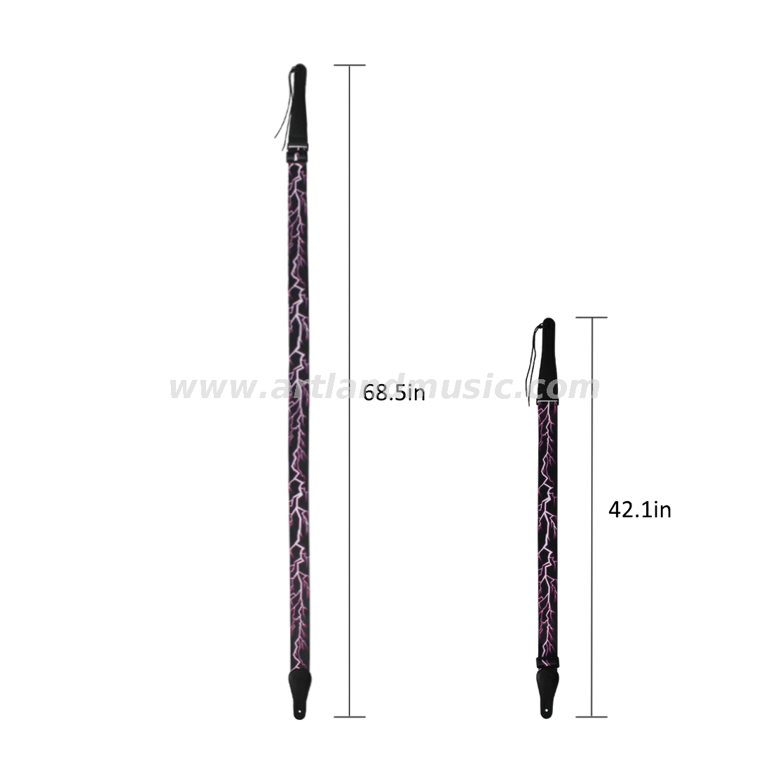 Purple lightning Guitar Strap (GSP01)