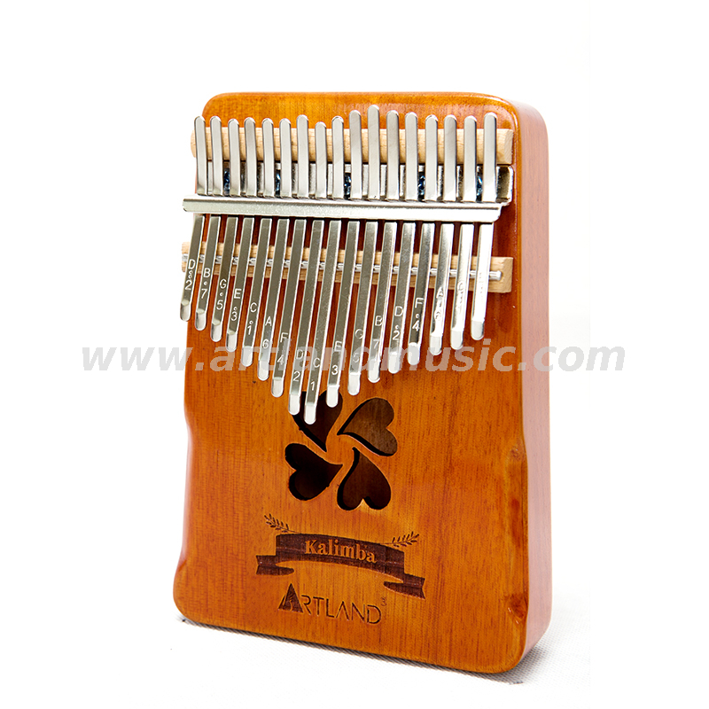 Handguard 17key Thumb Piano Pine Kalimba, Four Leaf Clover (ATKM-1711)