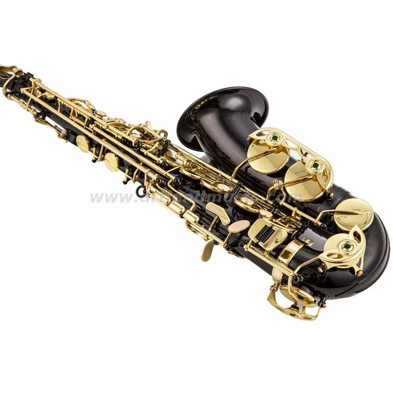 Eb Alto Saxophone Gold Lacquer Key BLACK Body