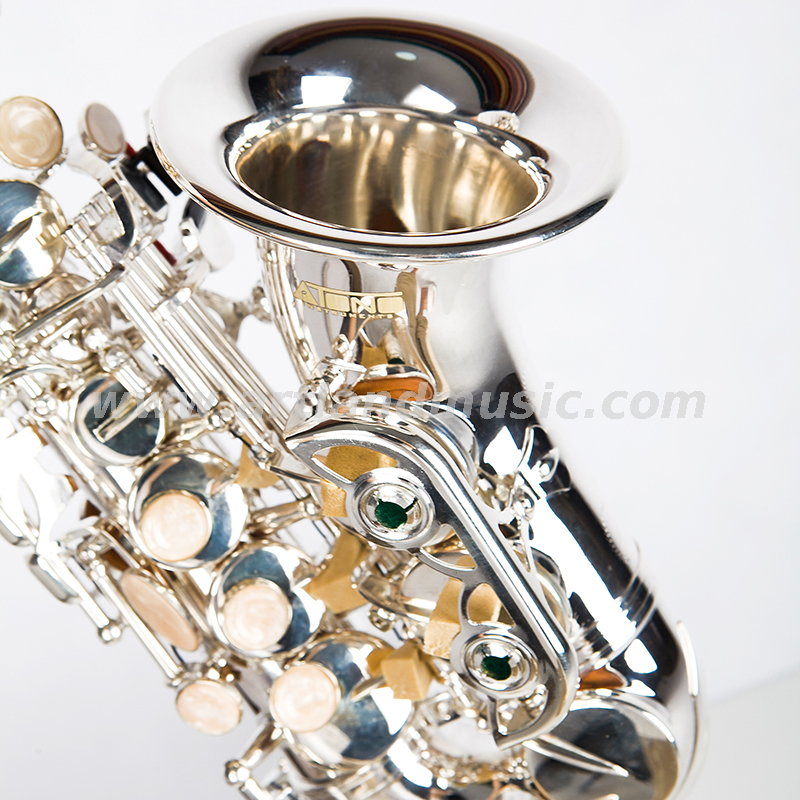 Curved Silver Plated Soprano Saxophone ASS3505S
