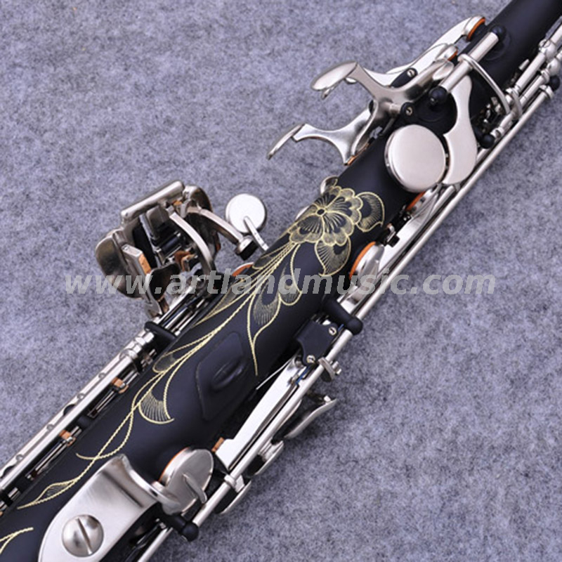 Master grade Black color Bb Soprano Saxophone(ASS5506BC)