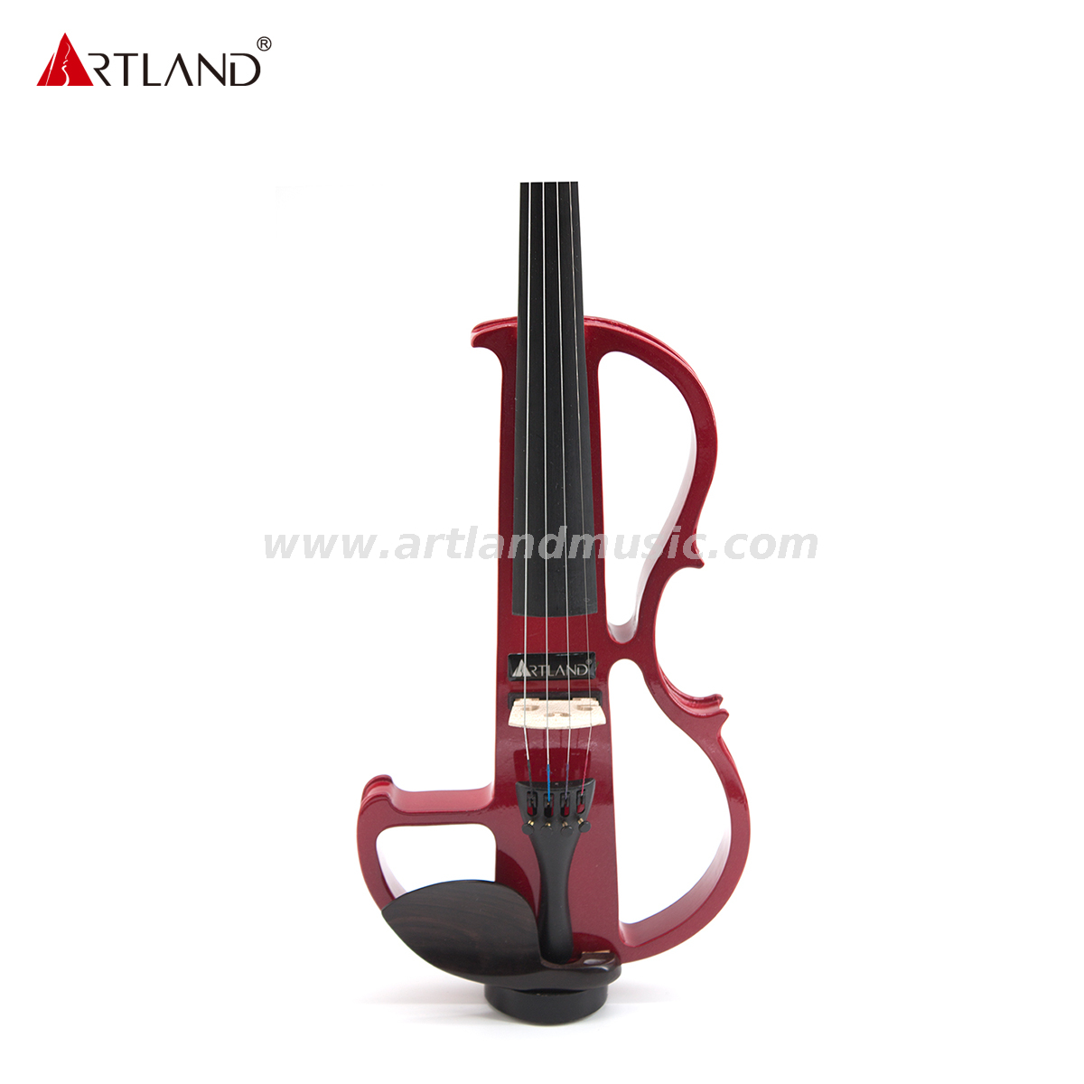  Red Basswood Electric Violin with Red Color Bow(EV003)