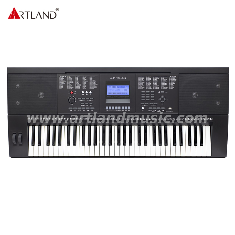 61 Piano-styled Touch Response Keyboard/LCD Display YM-758
