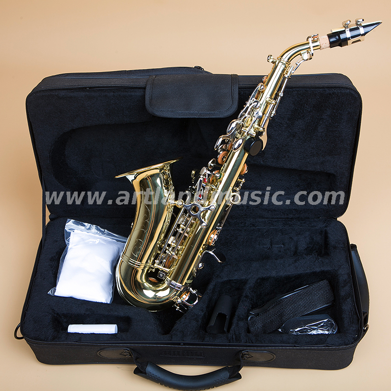 Gold Lacquer Soprano Saxophone With Nickel Key (ASS3506GN)