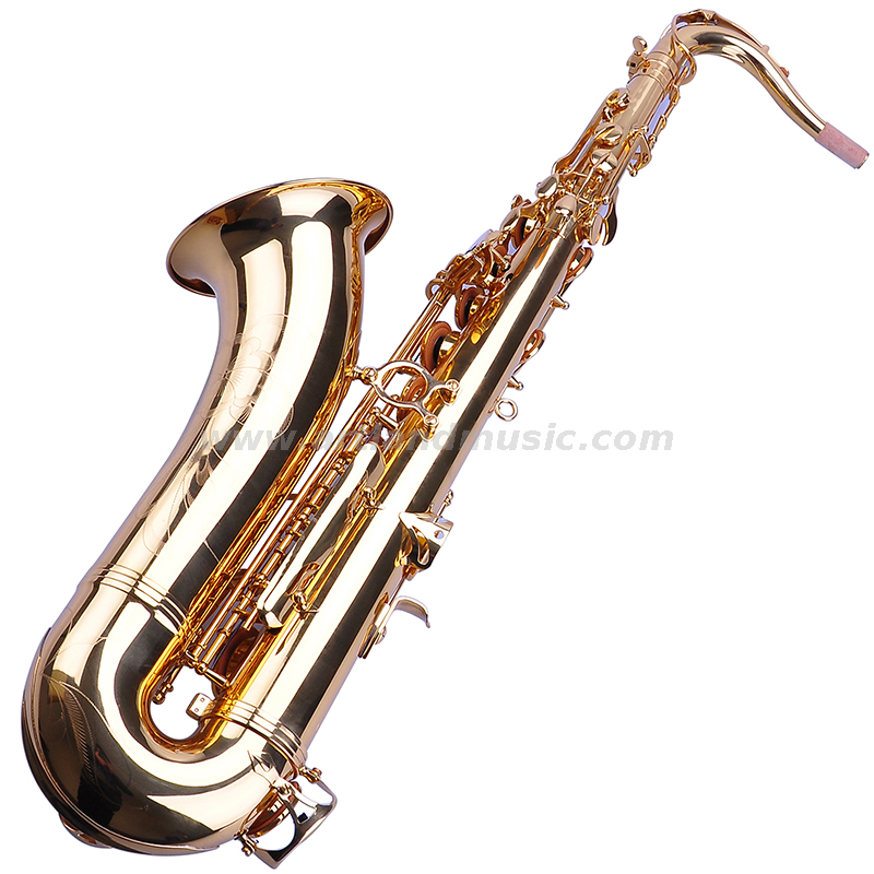 Bb Key Golden Lacquer Finish Professional Tenor Saxophone (ATS4506)
